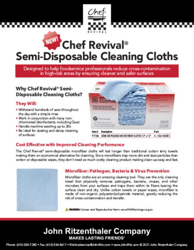 Chef Revival Semi-Disposable Cleaning Cloths