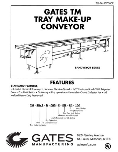 Gates Tray Make-Up Conveyor