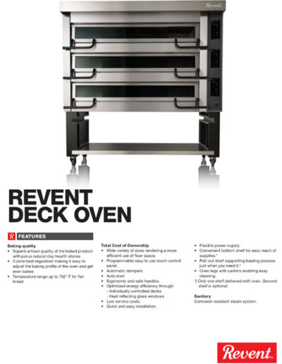 Revent Deck Oven