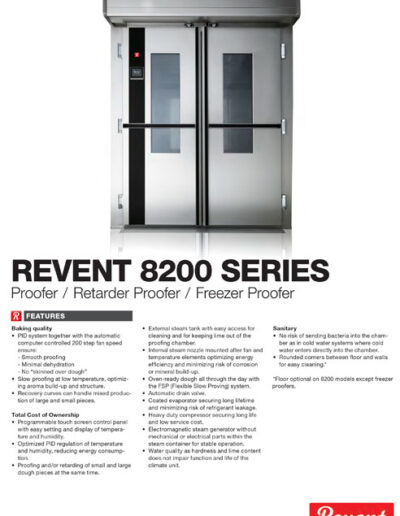 Revent Proofer 8200 Series