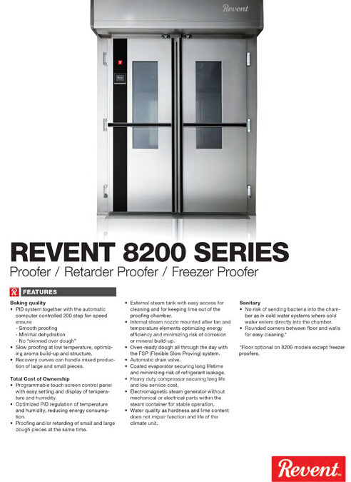 Revent Proofer 8200 Series