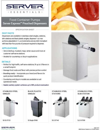 Server Express™ Pouched Dispensers