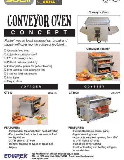 Equipex Conveyor Oven